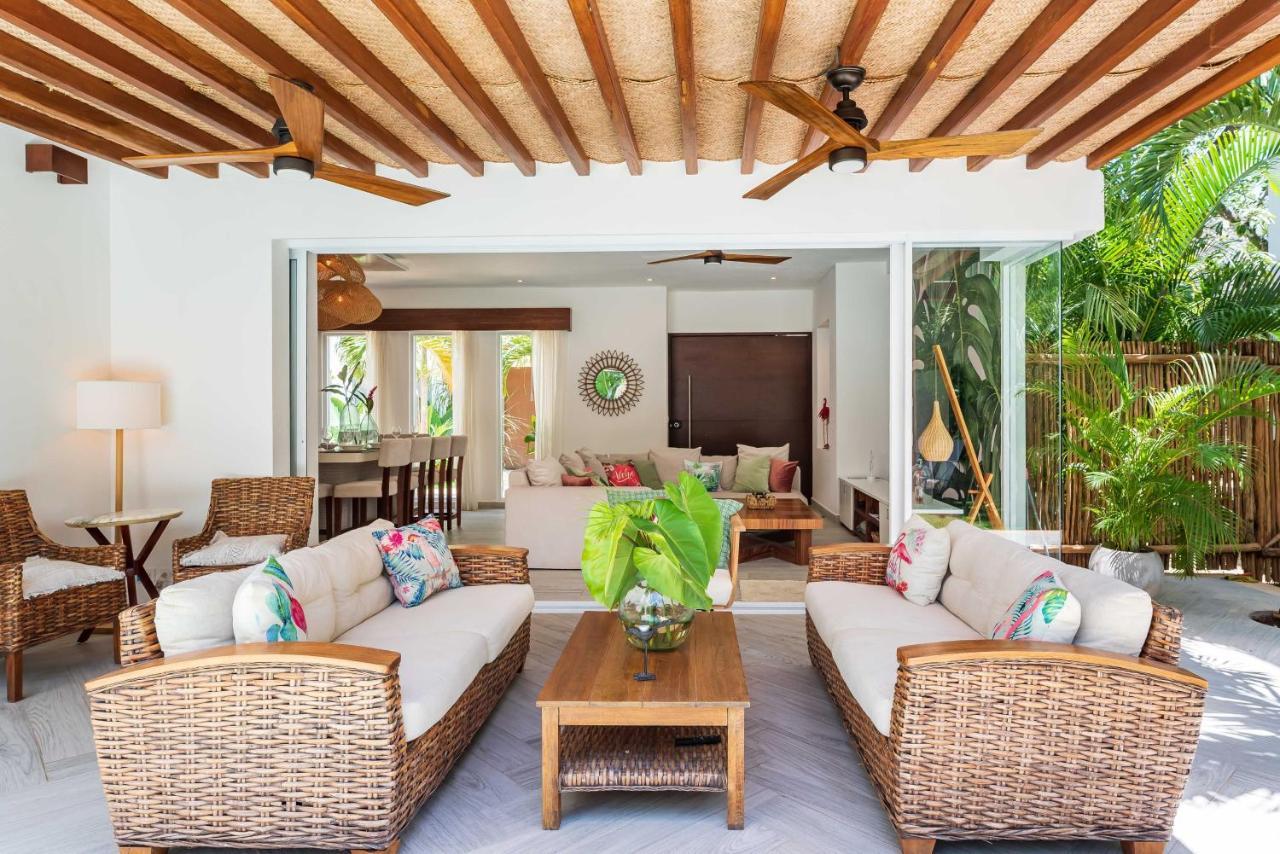 Villa Ek'Balam & Villa Flamingo, Luxury Villas, Private Pool, Private Garden, Jacuzzi, 24H Security ตูลุม ภายนอก รูปภาพ