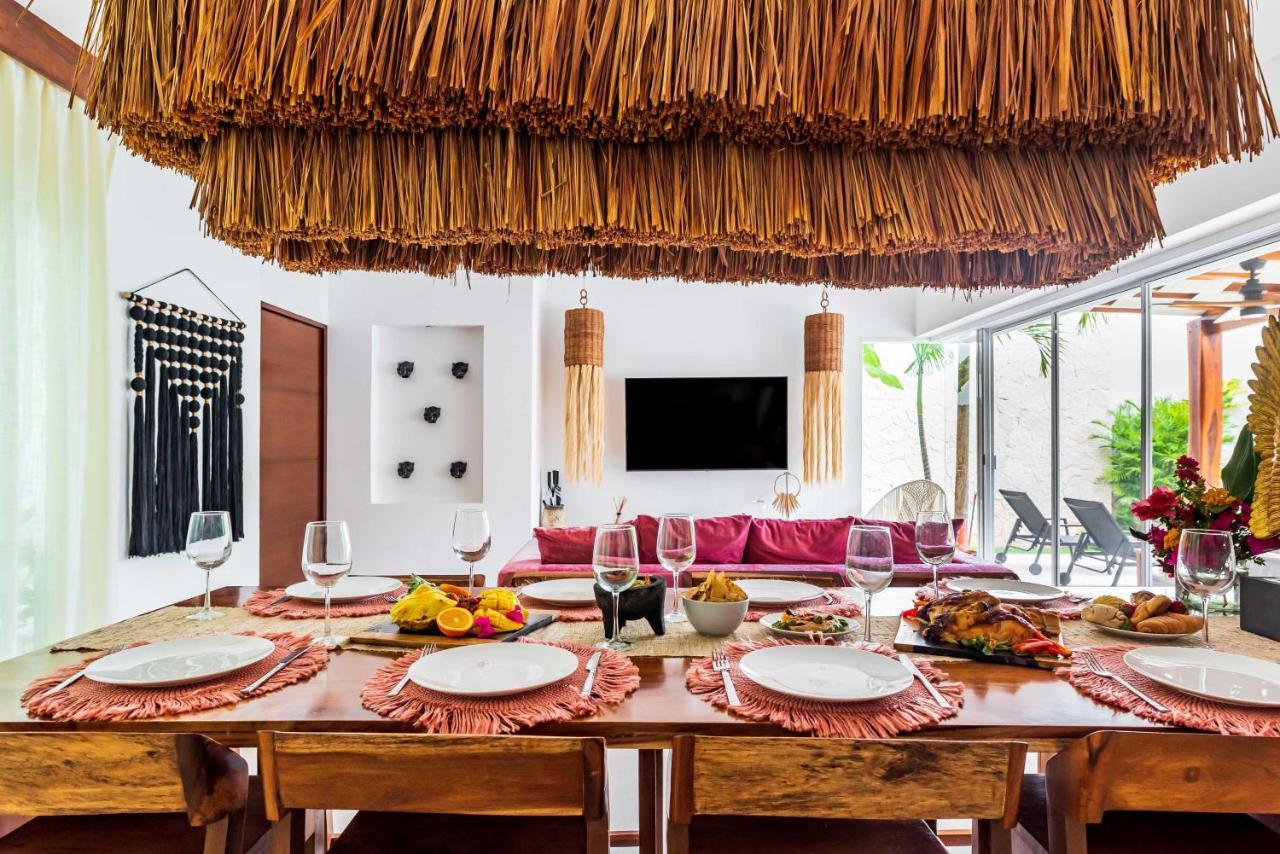 Villa Ek'Balam & Villa Flamingo, Luxury Villas, Private Pool, Private Garden, Jacuzzi, 24H Security ตูลุม ภายนอก รูปภาพ