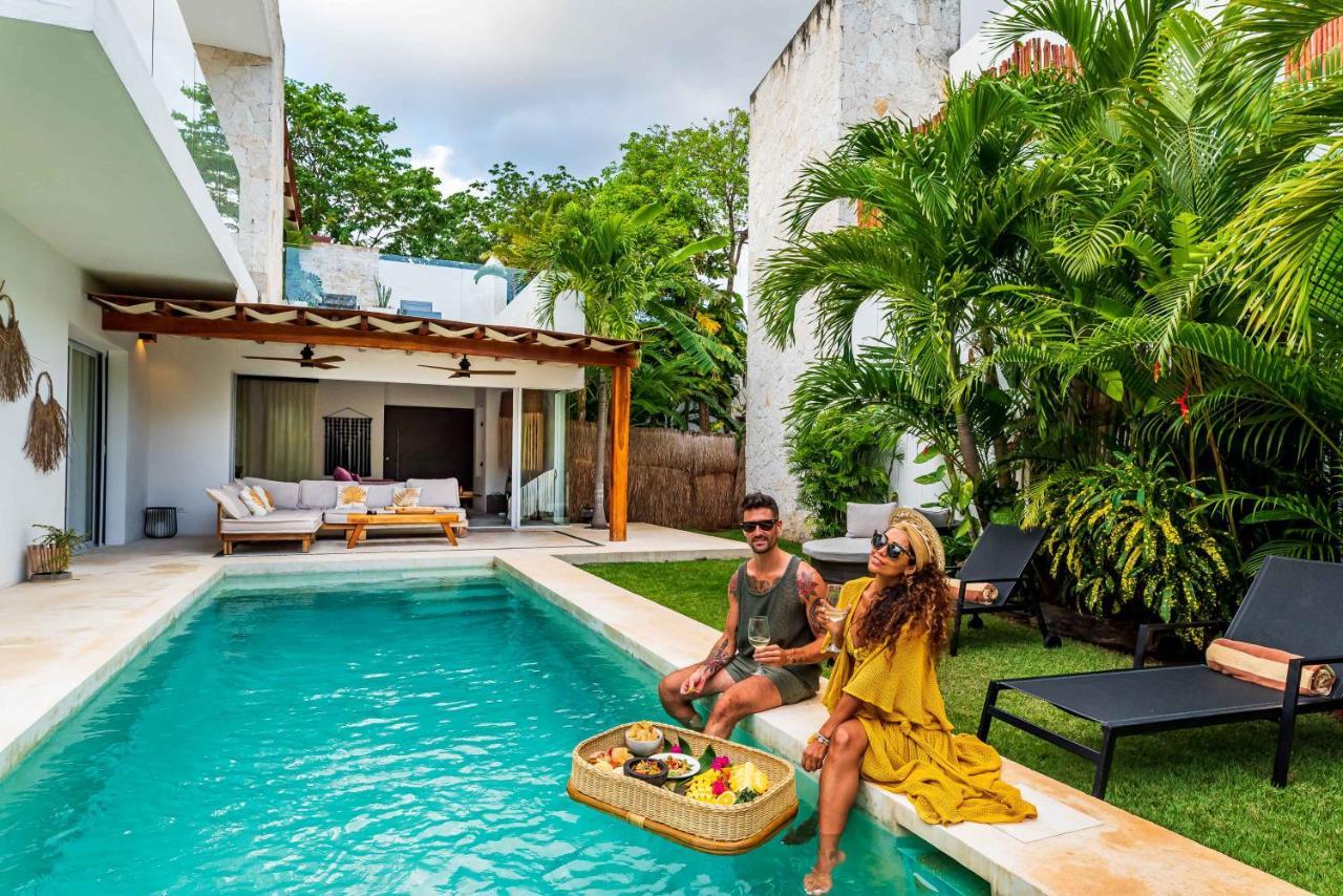 Villa Ek'Balam & Villa Flamingo, Luxury Villas, Private Pool, Private Garden, Jacuzzi, 24H Security ตูลุม ภายนอก รูปภาพ